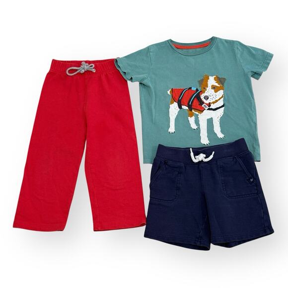 Toddler Boy 3T Bundle Boden Dog Shirt Janie Jack Shorts Beaufort Bonnet Co Pants - Picture 1 of 11